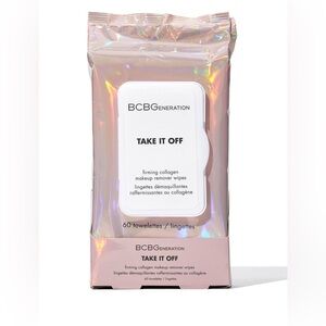 BCBG Take It Off Firming Collagen Makeup Remover Wipes ~ 60 count ~ NEW!
